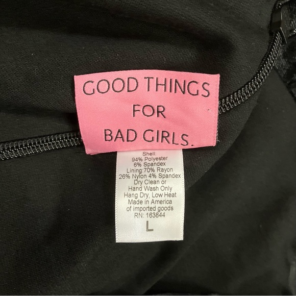 Vixen by Micheline Pitt Black Velvet Starlet Dress - Picture 6 of 6